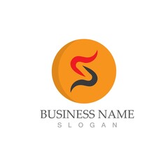 Obraz premium Business corporate S letter logo