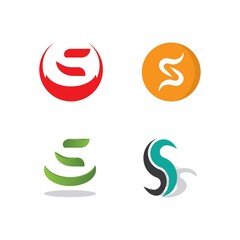 Obraz premium Business corporate S letter logo