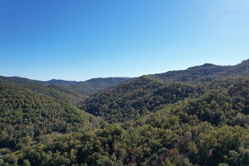 Fototapeta na wymiar Fall Appalachian Aerial View