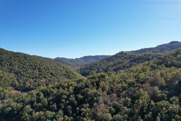 Fototapeta premium Fall Appalachian Aerial View