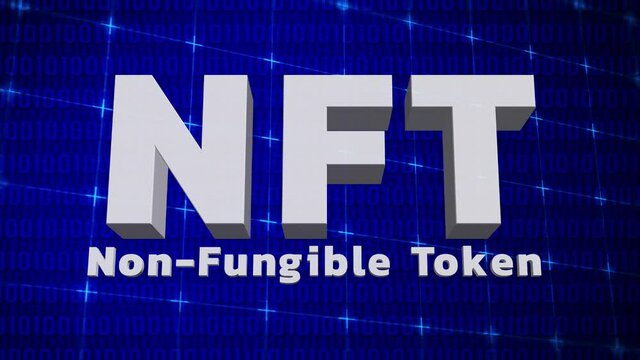 NFTのイメージ　暗号通貨　アート　4K　loop