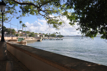The majestic view from Paseo del Moro, Old San Juan, Puerto Rico - obrazy, fototapety, plakaty