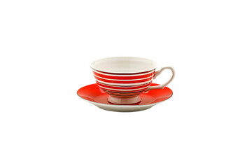 Cup of free space and white background. 