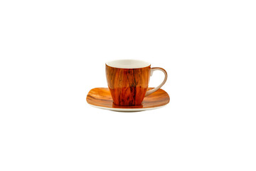 Cup of free space and white background. 