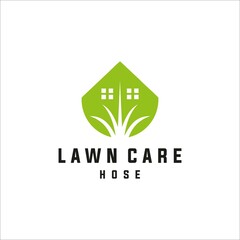 Lawn Care and House logo design.