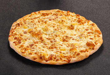 Italian traditional Pizza four cheeses