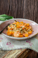 Pearl barley risotto