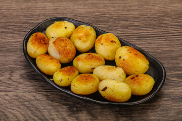 Roasted baby potato in the bowl