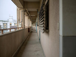 マンションの外廊下