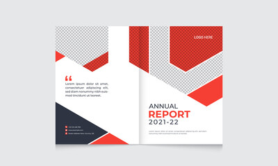 Annual Report Cover Design Template With Corporate Business Brochure Cover Layout
