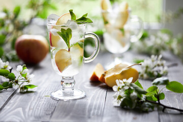 cold summer drink on the table