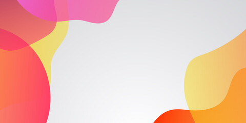 orange abstract geometric background with liquid organic shapes. Abstract colorful orange curve background