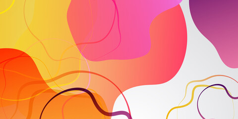 orange pink purple red yellow abstract gradient liquid wave background