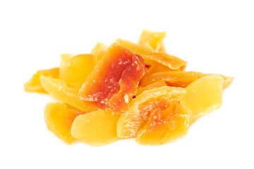 Fresh dry papaya fruit snack