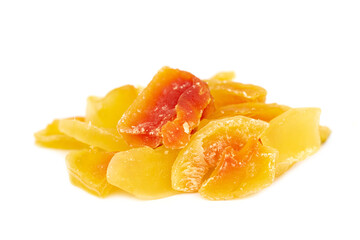 Fresh dry papaya fruit snack