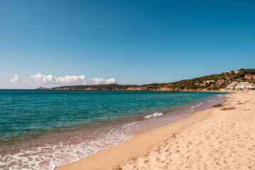 Plage de Peru beach on the west coast of Corsica