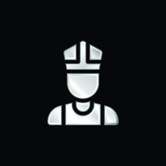 Bishop silver plated metallic icon