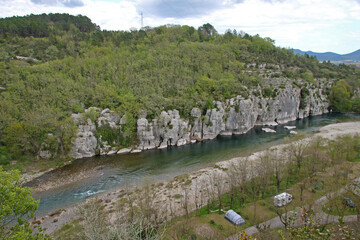 Gorges de Chassezac, Ardèche, France	 - obrazy, fototapety, plakaty