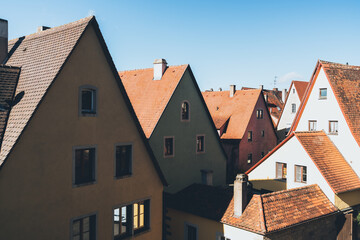 Fototapeta na wymiar Altstadt Flair, Rothenburg ob der Tauber, Hausfassade