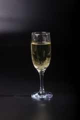 Aperitif is a refreshing cocktail of lemonade made from citrus slices. Soft drink with syrup and soda and ice cubes. Concept - summer thirst