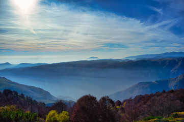 Obraz premium autumn landscape on the Lessinia Plateau