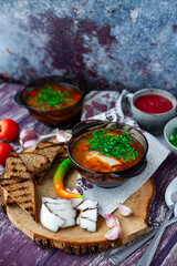vegetable soup with meatballs