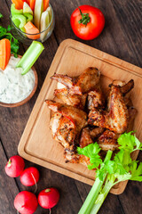 grilled chicken with vegetables