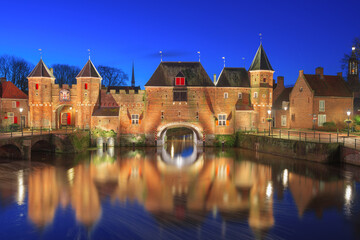 Fototapeta premium Amersfoort, Netherlands at the Koppelpoort at dawn.