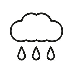 Cloud Outline Vector Icon. Illustration Of A Stroke Vector On A White Background. For App And Website