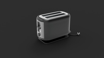 Toaster with black background