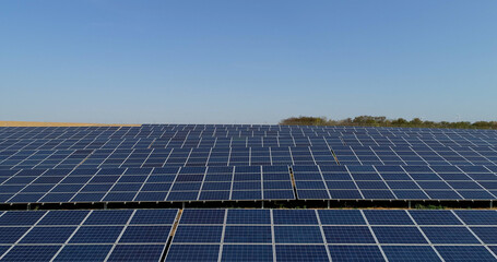 Solar Power Panel Cell Plant, Germany Aerial