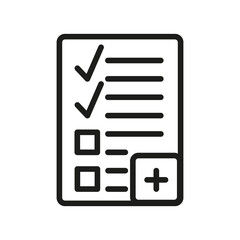 Outline Vector Icon Related Edit, Register, Subscription, Subscribe, Document