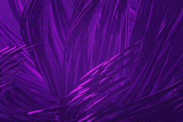 Abstract neon background. Purple geometric wave pattern.