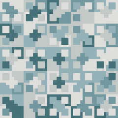 Abstract geometric pattern of squares. Seamless mosaic and tile. Vector illustration