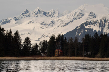 cabin in the mountains