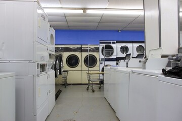 Generic laundromat shop USA