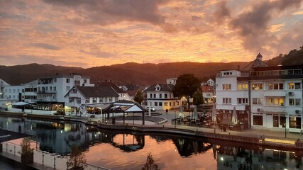 Obraz premium Norwegen Abendstimmung