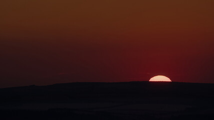 Fototapeta na wymiar Red sunset