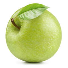 Green apple, isolated on white background