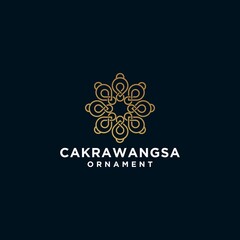 Flower logo, abstract circle design vector template flower icon, logo for cosmetics ,hotel , beauty salon salon 