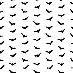 seamless bat pattern and background vector illustration