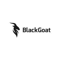 mountain goat logo design vector. logo template