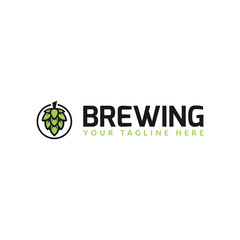 brewing logo design vector. logo template