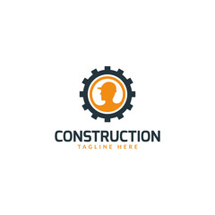 Fototapeta premium construction logo design vector. logo template