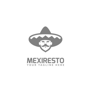 mexico restaurant logo design vector. logo template