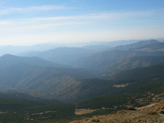 Naklejka premium view from the top of mountain