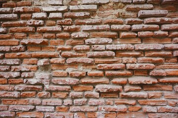 old brick wall background, broken wall background