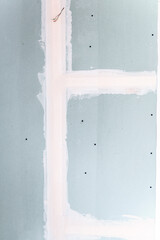 Freshly Plastered Walls in Room