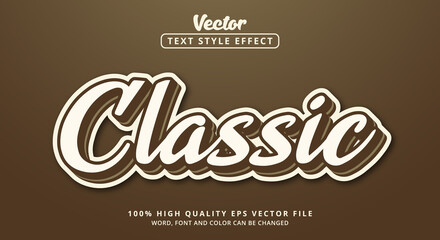 Editable text effects, Classic text with comic color layered style