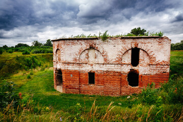 Fortification structure. Bobruisk fortress. The city of Bobruisk. Belarus. 1810 - 1812 years.